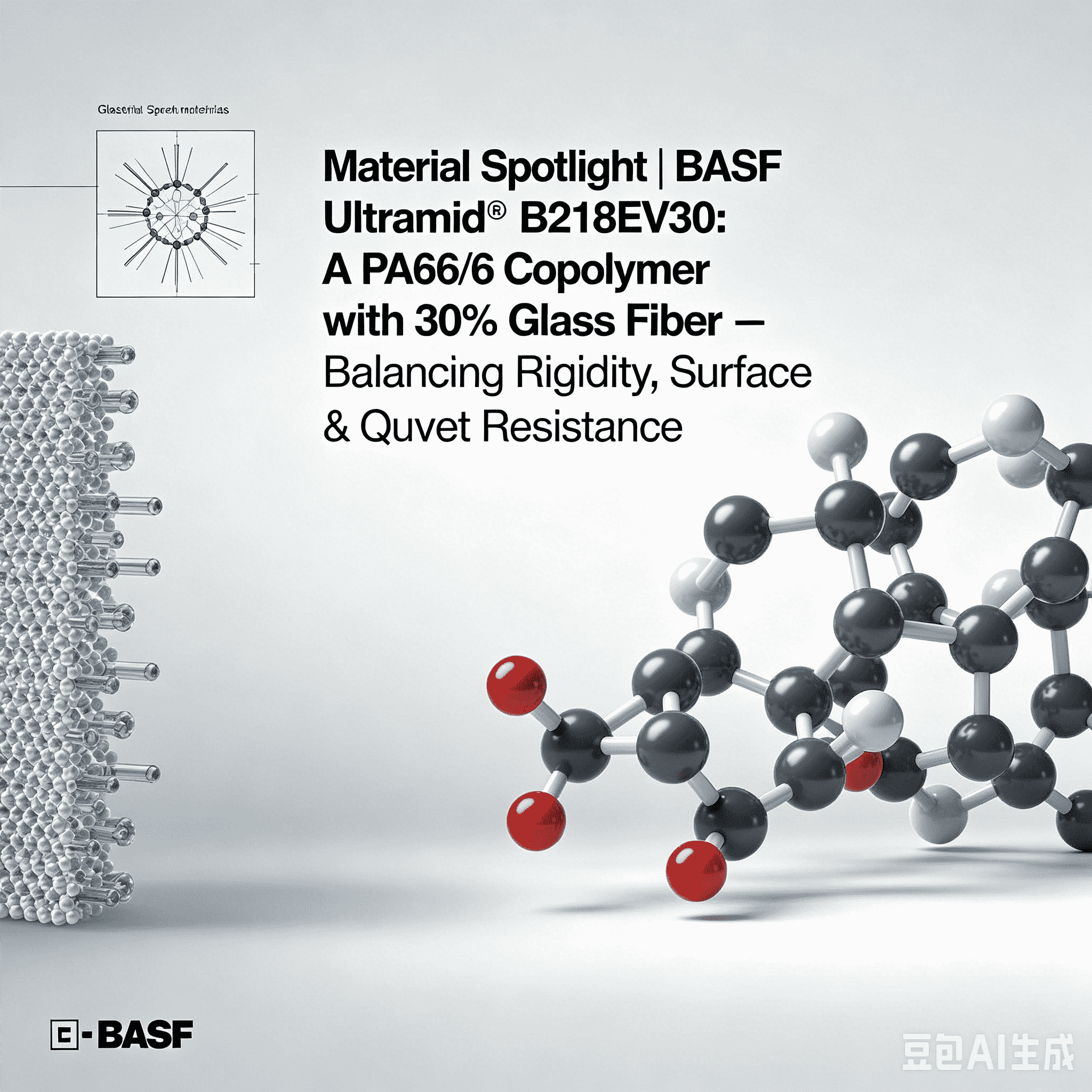 Material Spotlight | BASF Ultramid® B218EV30: 30% şüşə lifli PA66/6 kopolimeri – Balanslaşdırıcı sərtlik, səth keyfiyyəti və istiliyə davamlılıq